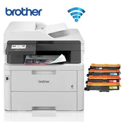 BROTHER - Impresora Láser color MFC-L3760CDW Duplex WIFI Red ADF FAX