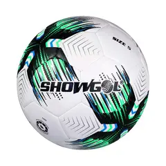 SHOWGOL - PELOTA PARA FÚTBOL TALLA 5 PU JAPONÉS COSIDO BLASTER VERDE