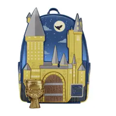 LOUNGEFLY - Mochila Castillo Hogwarts Harry Potter Edición limitada con Funko Dorado Dumbledore