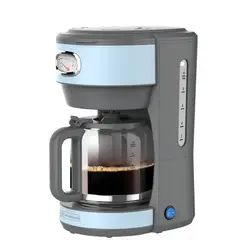 WESTINGHOUSE - Cafetera eléctrica 10 tazas Retro WH celeste
