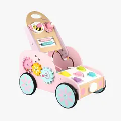 GULI GULI - ANDADOR DE CONEJITO CON JUEGOS SENSORIALES DE MADERA