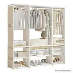 INSPIRA - Ropero armable Organizador de 3 cuerpos 3 niveles Blanco