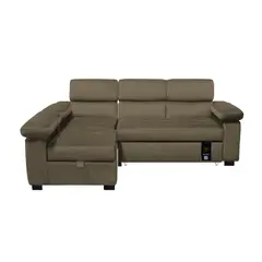 BH BARAKA HOME PREMIUM - Sofá Cama Multifuncional Balti 3 Cuerpos - Beige Oscuro