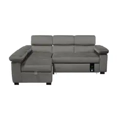 BH BARAKA HOME PREMIUM - Sofá Cama Multifuncional Balti 4 Cuerpos - Gris Oscuro