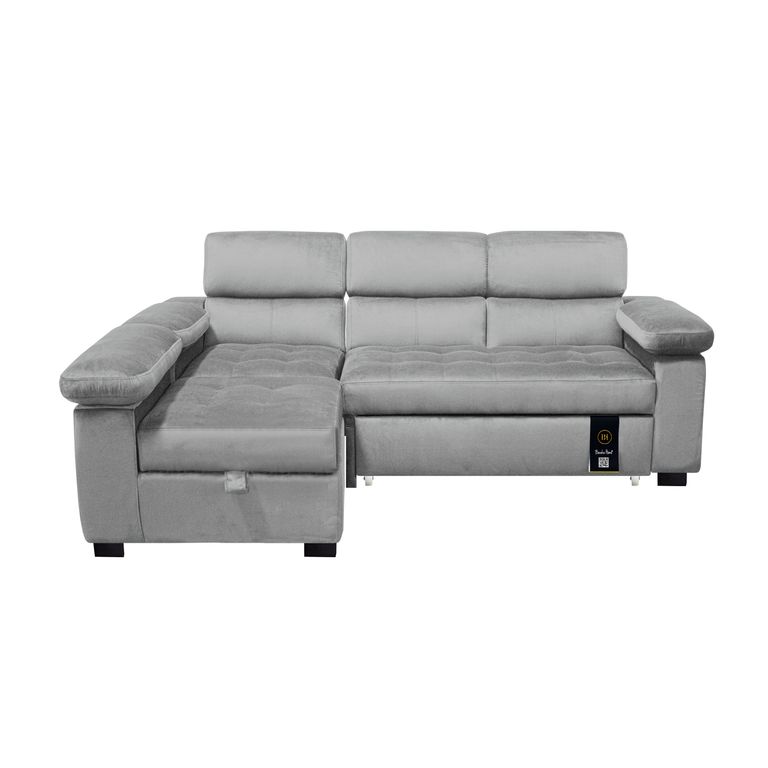Sofá Cama Multifuncional Balti 4 Cuerpos - Gris Claro