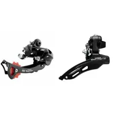 SHIMANO - DESVIADOR TZ TRASERO + DELANTERO 7V PARA BICICLETA