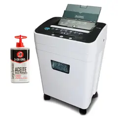 GENERICO - Trituradora de Papel Automatica 75 Hojas 23 L+ Lubricante