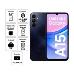 SAMSUNG - Galaxy A15 6GB Ram 128GB NEGRO