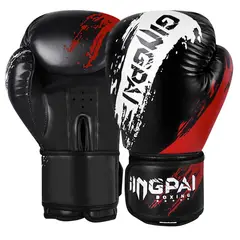 OEM - Guantes Boxeo GINGPAI M11 Profesionales 12 Oz Negro