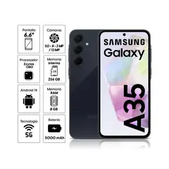 SAMSUNG - Galaxy A35 8GB RAM 256GB NEGRO
