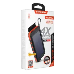HYPERGEAR - CARGADOR SOLAR INALÁMBRICO SOL PRO 10k CON BRÚJULA