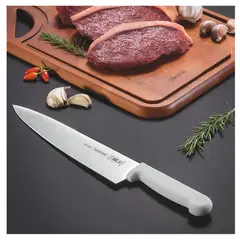 TRAMONTINA - CUCHILLO PARA CARNE 8 PULGADAS MANGO BLANCO