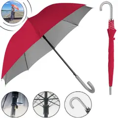 GENERICO - Sombrilla Paragua con protector UV para SOL y Lluvia