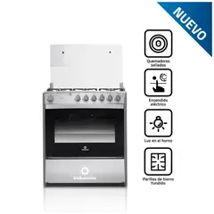 INDURAMA - COCINA CATALUÑA QZ 6 QUEMADORES A GAS CROMA