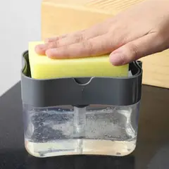 GENERICO - Dispensador Detergente Líquido lavavajillas Esponja