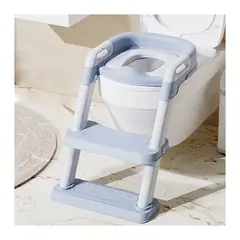 GRETAIL - Inodoro Bacín Asiento Infantil Niño Con Escalera Azul