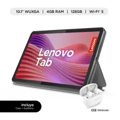 LENOVO - Tablet Lenovo TB311FU Tab + Folio Case 101 FHD WiFi 4GB128GB + Lenovo Buds E310