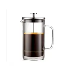 GENERICO - Cafetera francesa doble vidrio 800 ml
