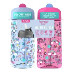 BENTGO - Tomatodo para Niños 2-pack Mariposas y Arcoiris