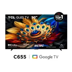 TCL - TELEVISOR 98 GOOGLE TV 98C655 QLED 4K ULTRA HD SMART TV