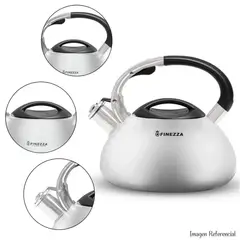 FINEZZA - Tetera Finezza de Acero Inox 3 Litros con Acabado Espejo - FF-T0055-IN