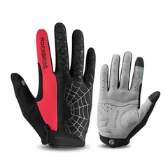 ROCKBROS - Guantes Ciclismo Moto S109-1 Antideslizante Rojo