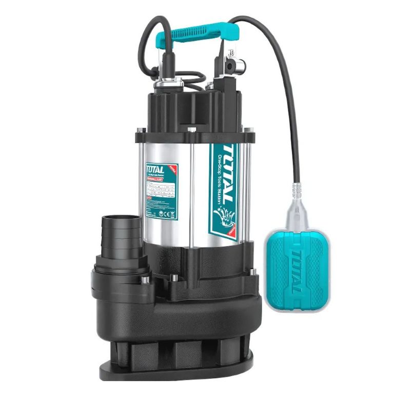 BOMBA SUMERGIBLE AGUA PARA AGUA RESIDUAL Y DRENAJE 1HP 750W TOTAL