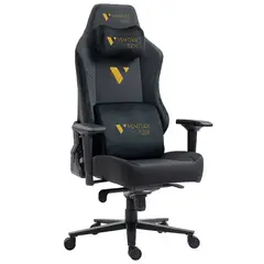 VENTURE SIDE - Silla Gamer Prime Oro Cuero Almohadilla Magnetica
