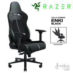 RAZER - Silla Gamer Enki X Lumbar Curve BlackGreen