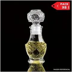 INSPIRA MARKET - Frasco de Aceite Vinagre Especias de Vidrio 150ml Pack x6