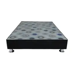 MUEBLES MACRUMO - Box tarima con sabanera Queen Plz - Color negro