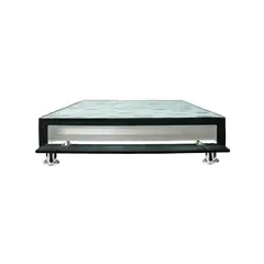 MUEBLES MACRUMO - Box tarima con sabanera King Plz - Color negro