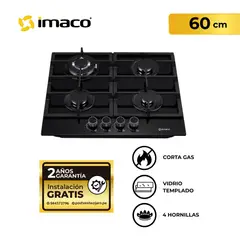 IMACO - Cocina empotrable Gas X4 Quemadores IENC60