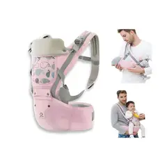 GENERICO - Canguro Ergonómico Ballenita Portabebés para Bebé Niña