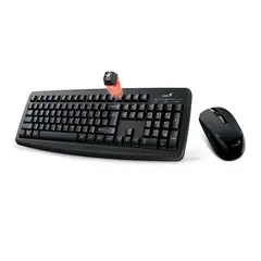 GENIUS - Kit Teclado Y Mouse Multimedia Wireless Smart Km-8100 Negro
