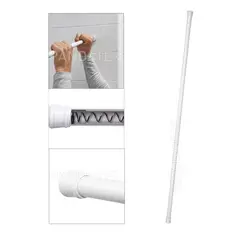 SM - BARRA DE HIERRO BLANCO PARA DUCHA EXTENSIBLE DE 90cm HASTA 160cm