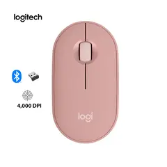 LOGITECH - Mouse Inalámbrico Logitech Pebble 2 M350s - Bluetooth, Ultra Delgado y Silencioso (Rose)