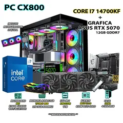 INTEL - Computadora PC Gamer Core i7 14700KF RAM 32GB SSD 1TB GRAFICA RTX 5070 12GB