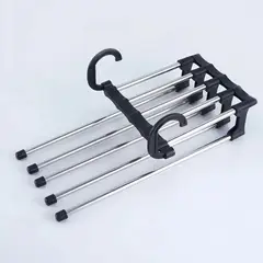 KAST PE - Pack x2 organizador colgador de pantalón 5 en 1 - Negro
