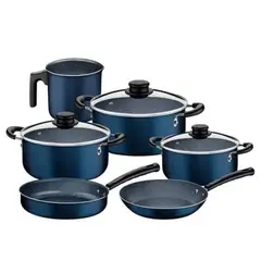 MAX - Jgo Bateria Cocina x9 Azul O28+O24+O18+Sr24+S24+Lech19L