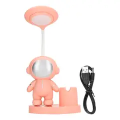GENERICO - Lámpara LED Recargable Astronauta con Sacapuntas y Porta Lápiz