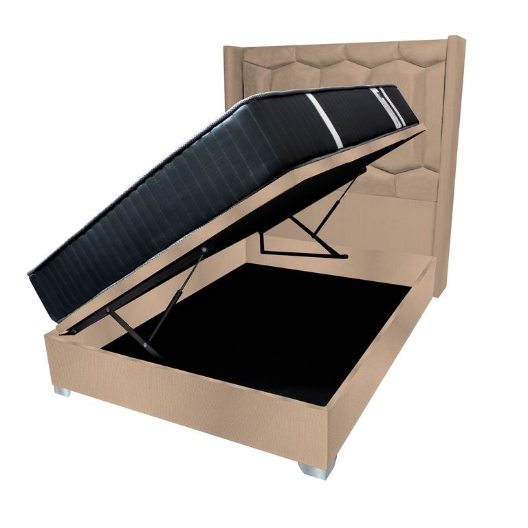 Dormitorio Boxet Neiva 1.5 Plz - Beige Claro