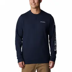 COLUMBIA - Polera Hombre Trek Azul