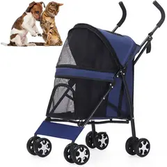 GENERICO - COCHE LIGERO PET STROLLER PARA PERROS Y GATOS