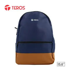 TEROS - Mochila Para Laptop 15.6 Te-Acs9019 Poliéster Azul-Marrón