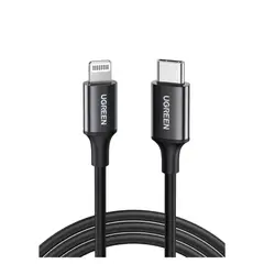 UGREEN - Cable Lightning 60W Certificado MFI para iPhone 14/13 pro, iPad Pro1M US171 - 60751 NEGRO