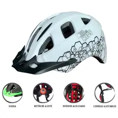OLLIE - CASCO KIDS BLANCO TALLA S