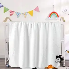 CASATEX - Manta para Bebe Suave Polar Alto Relieve Crema