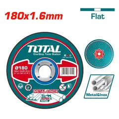 TOTAL TOOLS - Disco Abrasivo De Corte Para Metal 7 Pulgadas Pack de 100 Unidades - TAC2161801