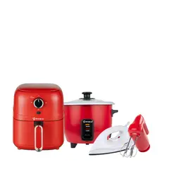 IMACO - Cuatricombo Freidora + Olla arrocera + Batidora + Plancha